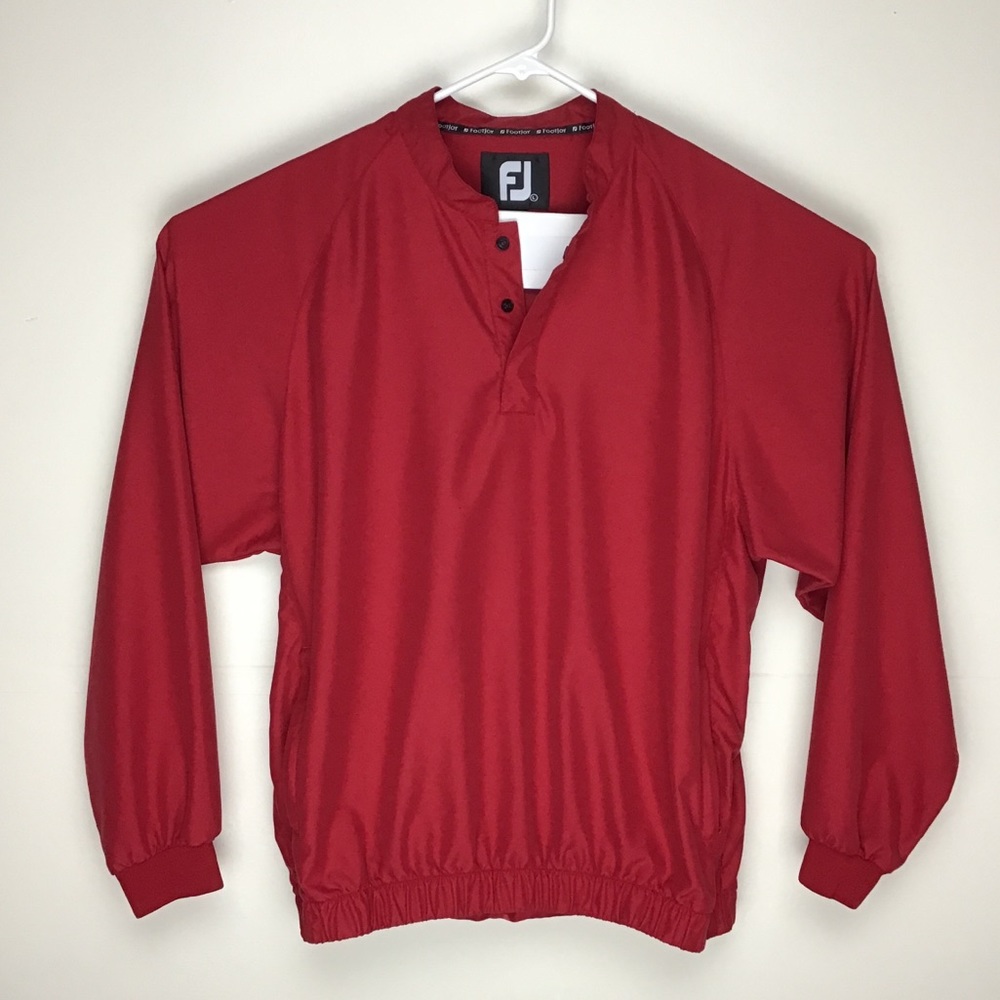 FJ FootJoy mens long sleeve quarter snap golf jacket large